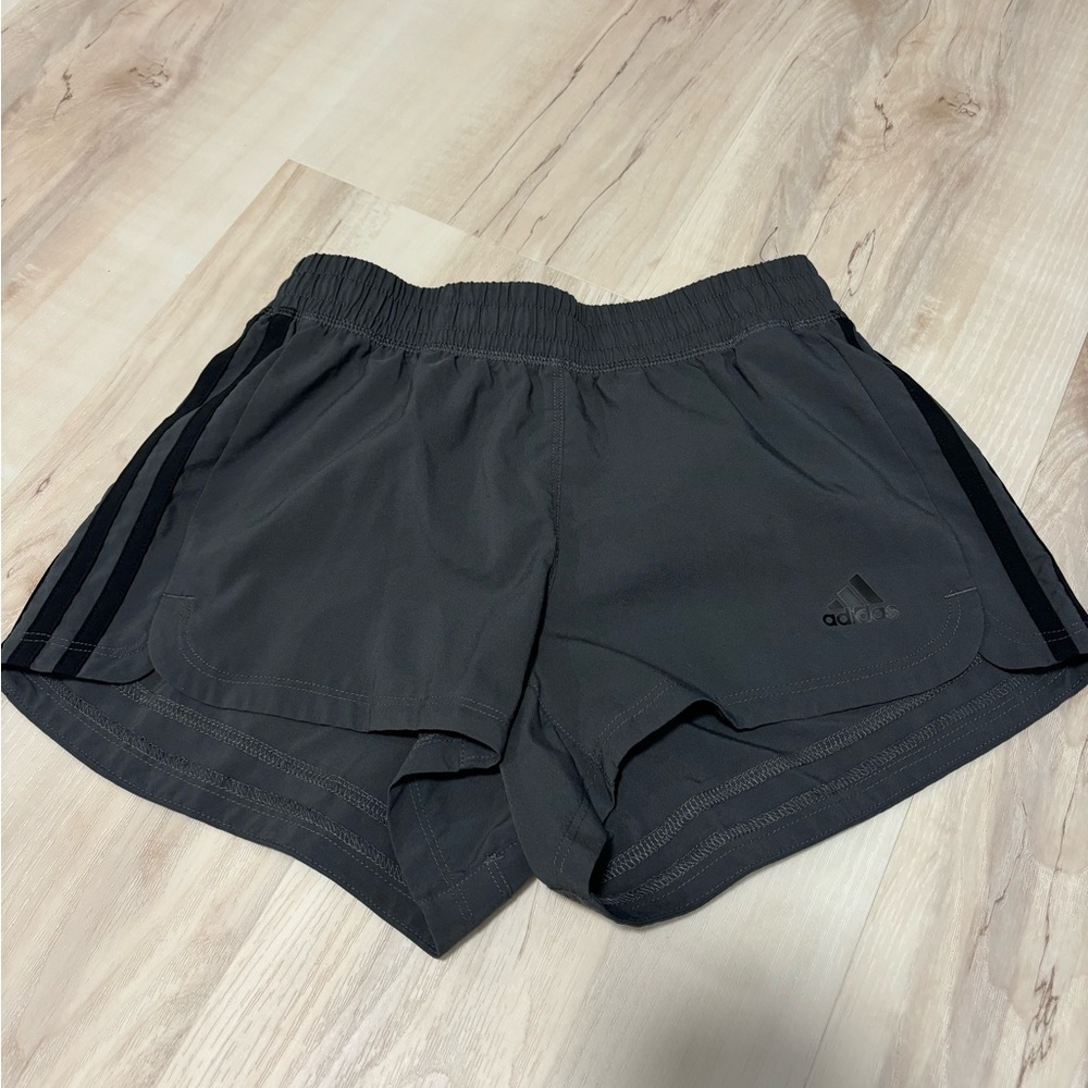 Adidas Gray Athletic Shorts Lightweight Performance